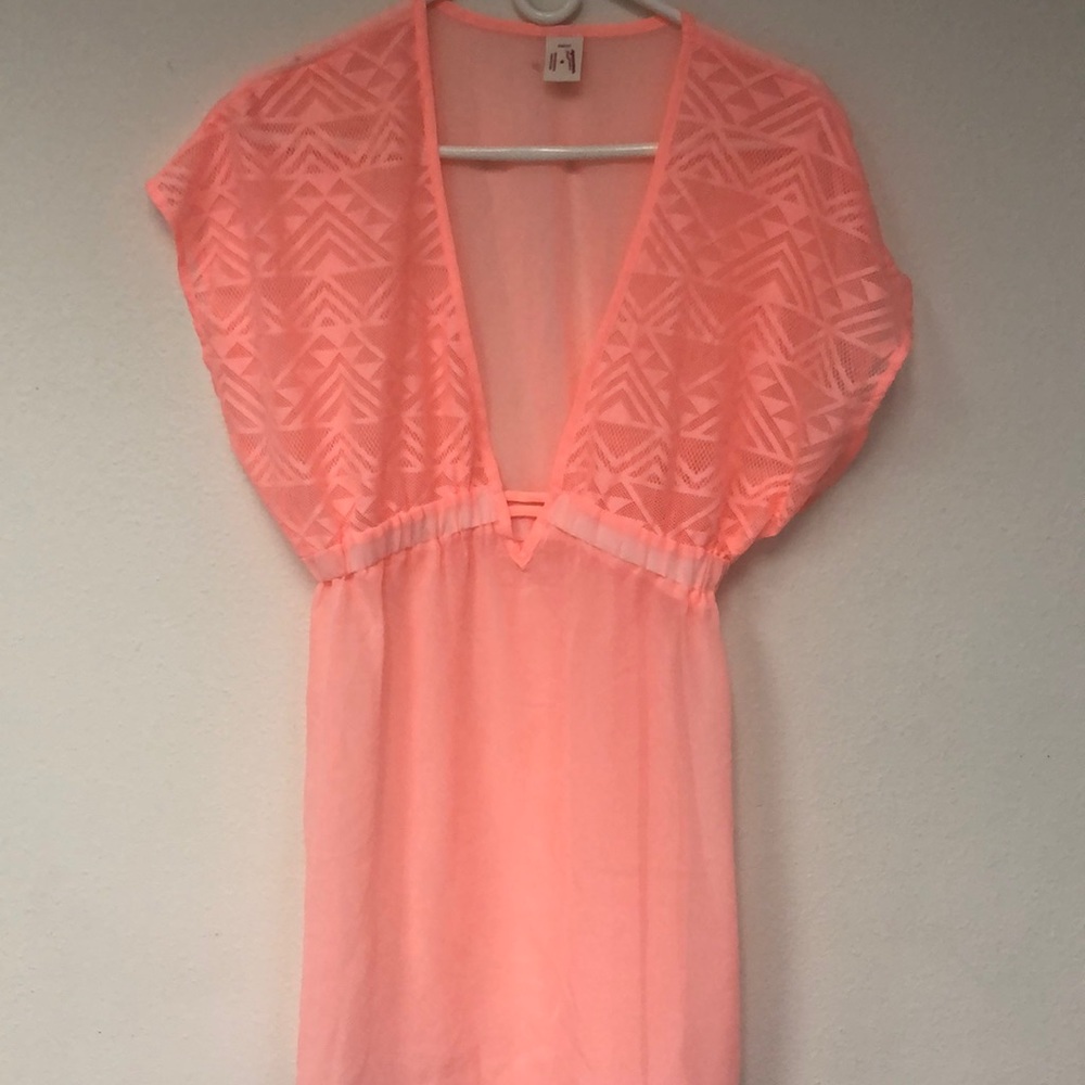 Arizona Sheer Peach Blouse Size-Medium